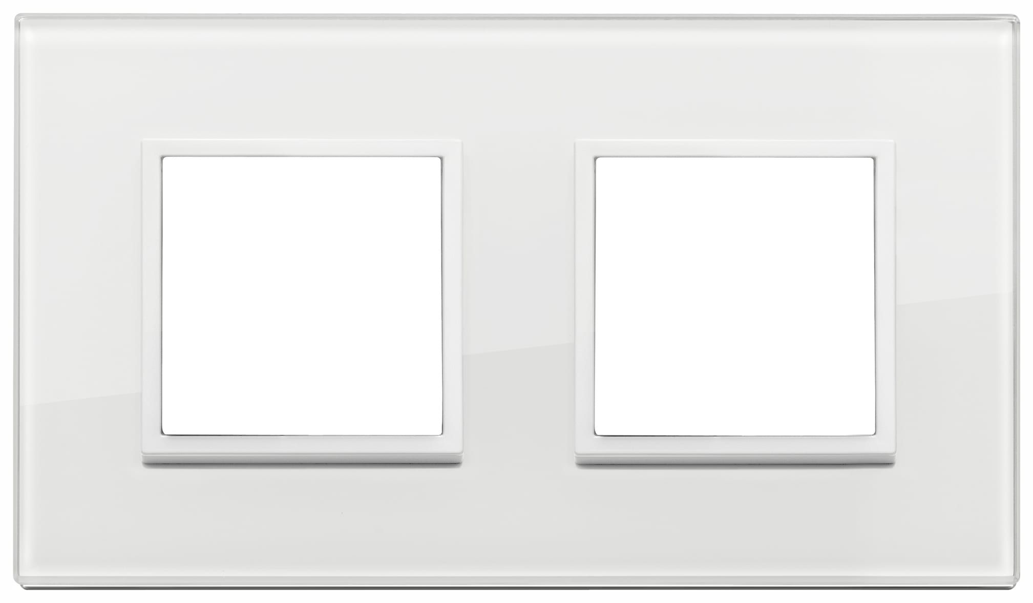 VIMAR - PLACCA 4M (2+2)INT71 BIANCO TOT DIAMANTE