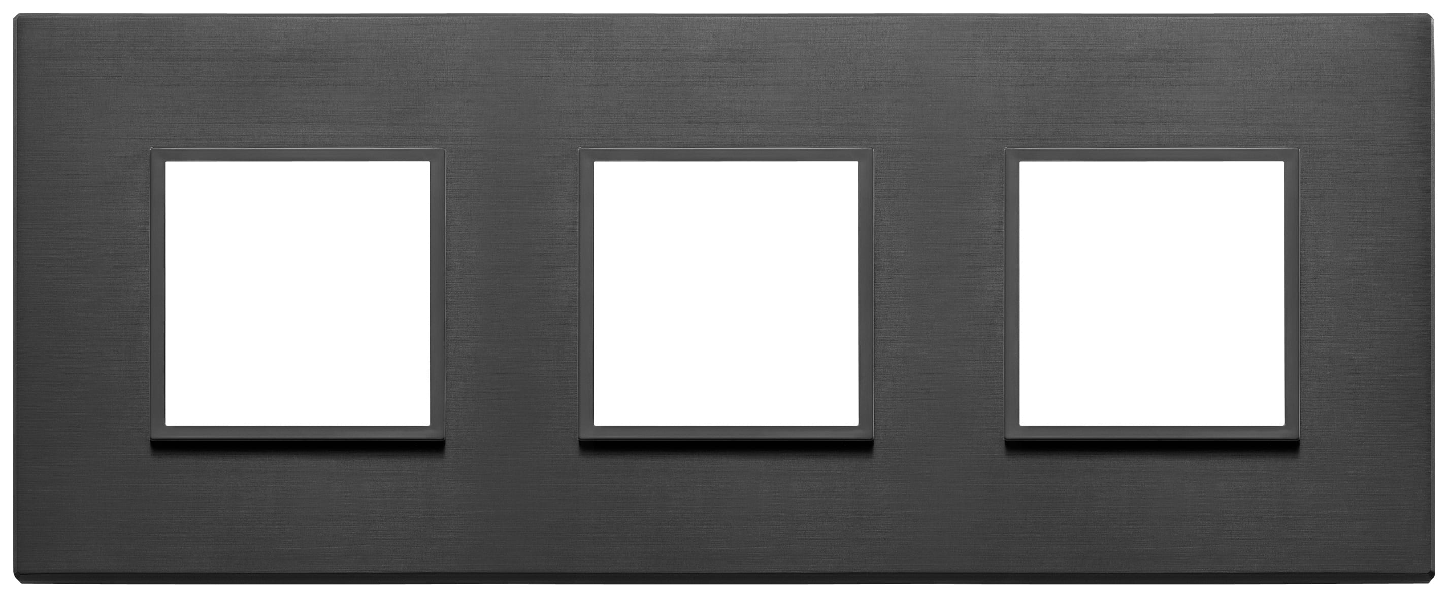 VIMAR - PLACCA 6M (2+2+2) INT71 NERO TOTALE