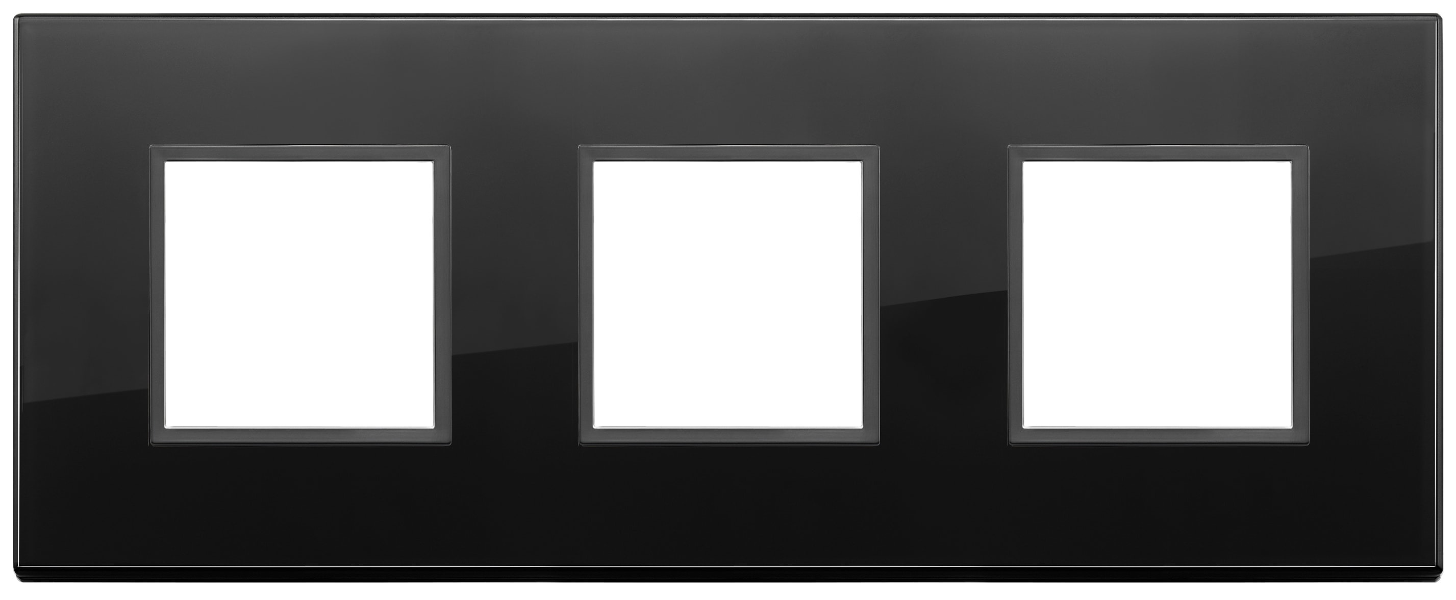 VIMAR - PLACCA 6M (2+2+2) INT71 NERO TOT. DIAM.