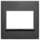 VIMAR - PLACCA 3M BS NERO TOTALE