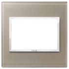 VIMAR - PLACCA 3M BS OPALE BRUNO