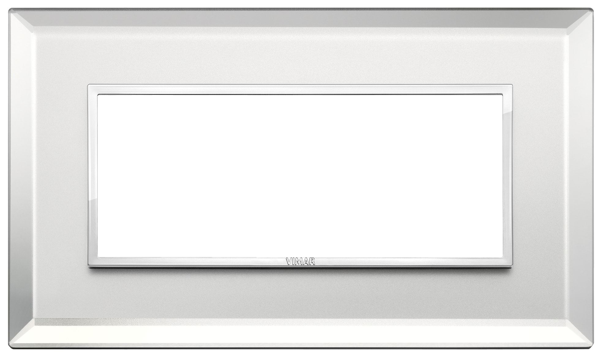 VIMAR - PLACCA 5M BS ARGENTO GHIACCIO