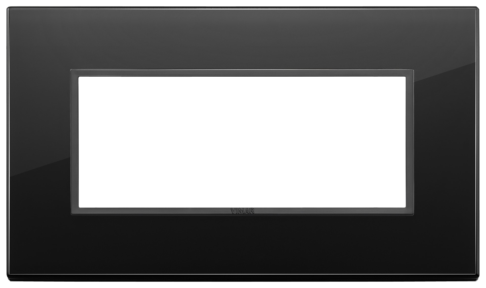 VIMAR - PLACCA 5M BS NERO TOTALE DIAMANTE