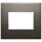 VIMAR - Placca 3M Nero Zaffiro - Moduli Alluminio Nobilitato Esclusivi