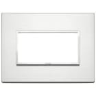 VIMAR - PLACCA 4M ALLUMINIO BRILLANTE