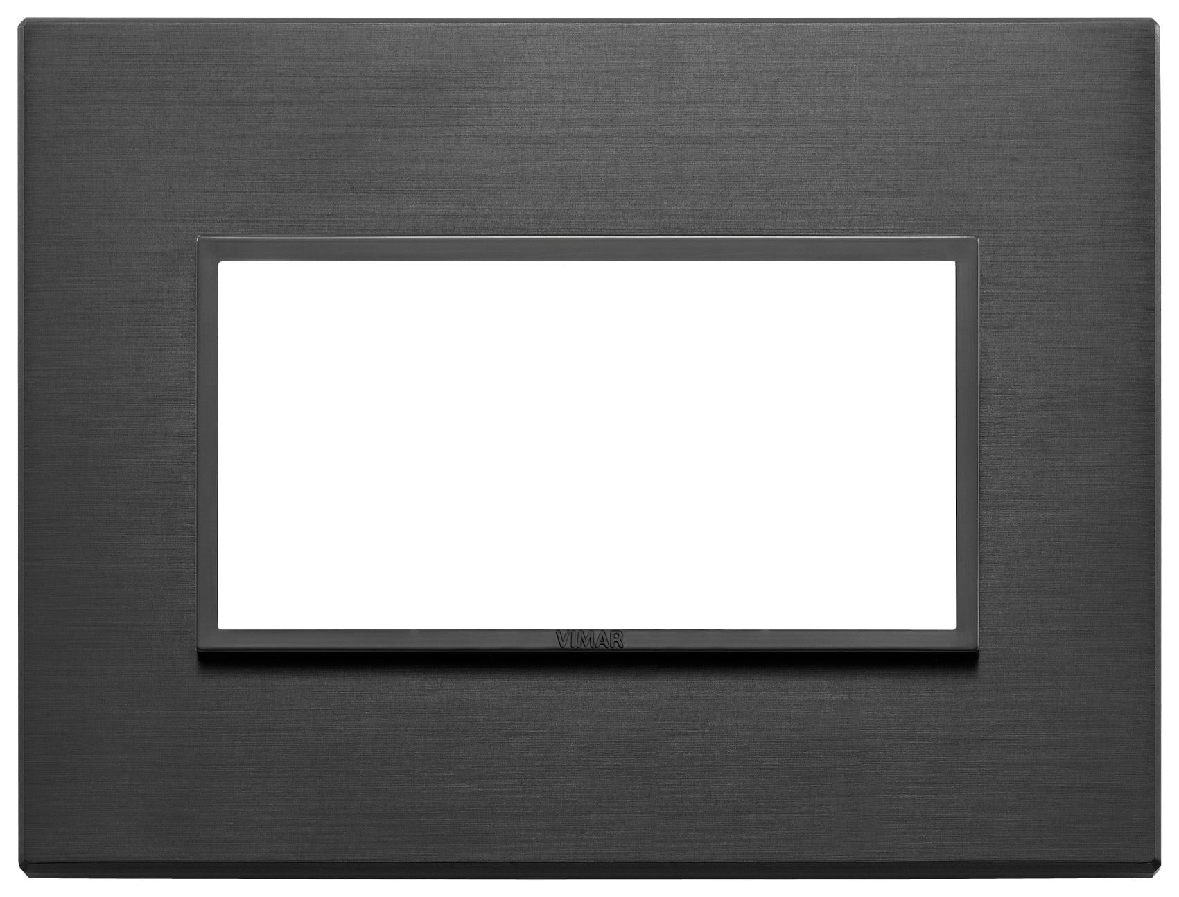 VIMAR - PLACCA 4M NERO TOTALE