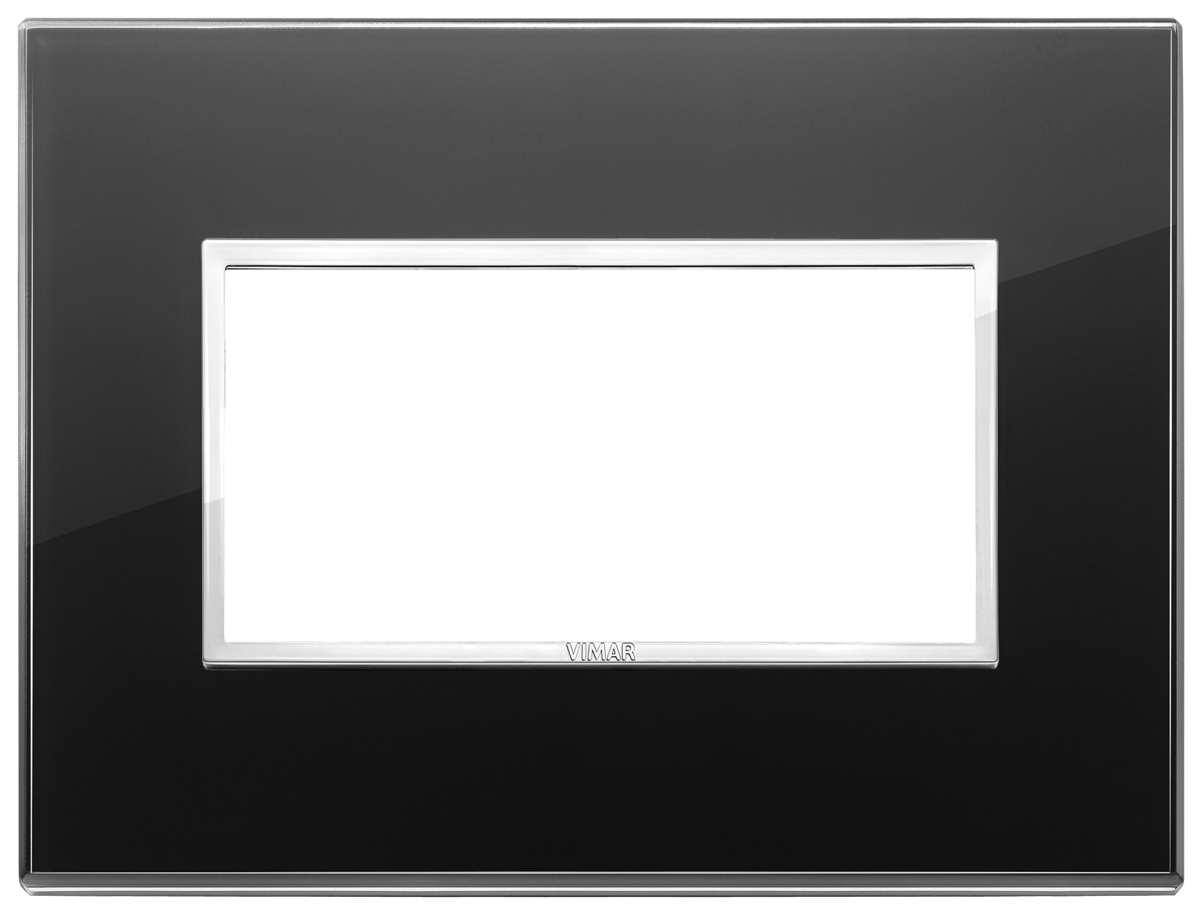 VIMAR - PLACCA 4M NERO DIAMANTE