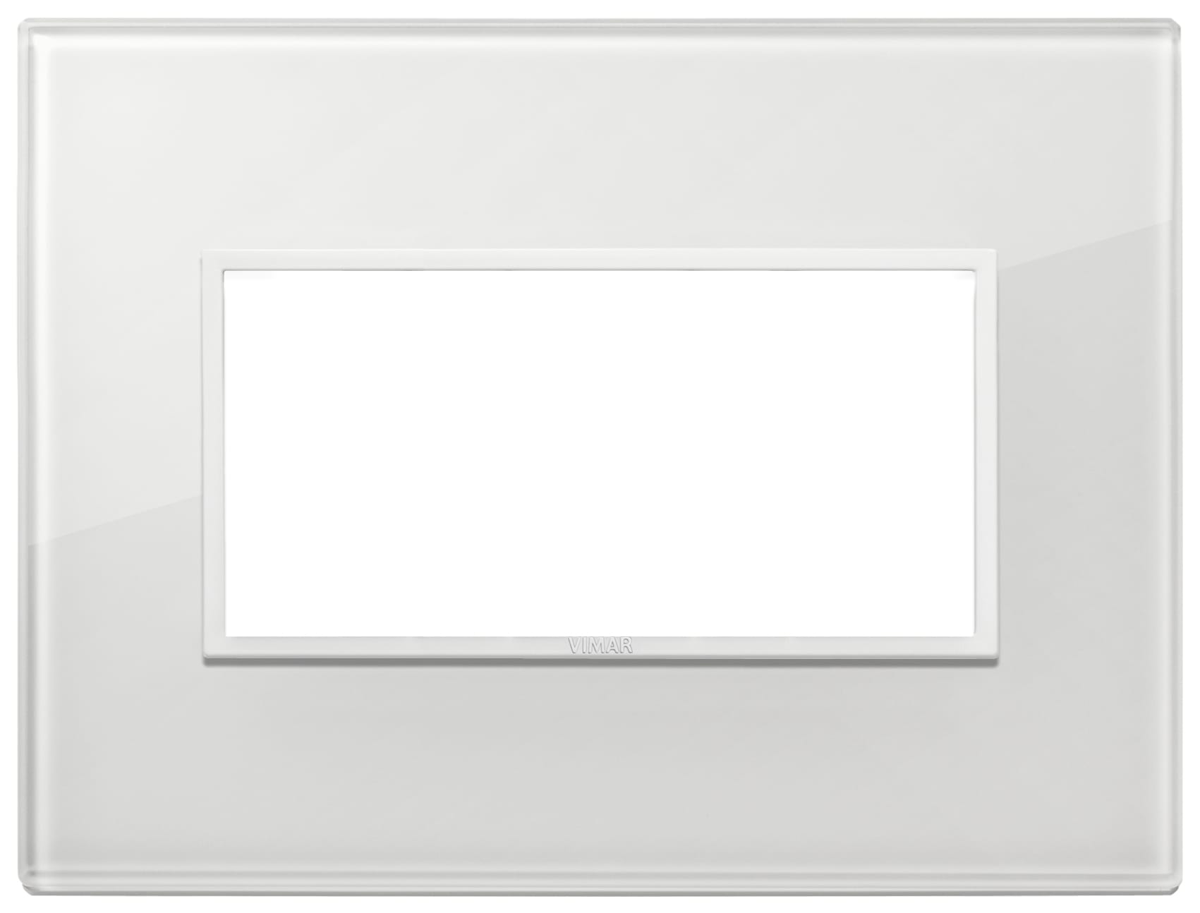 VIMAR - PLACCA 4M BIANCO TOTALE DIAMANTE