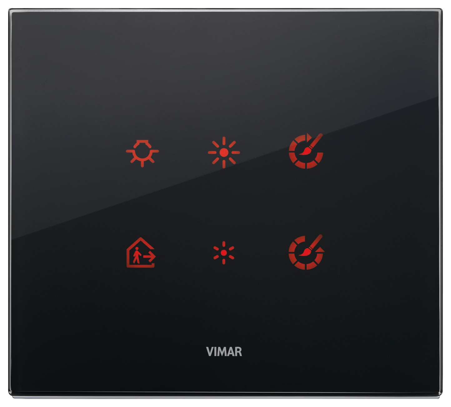 VIMAR - PLACCA 3M NERO DIAMANTE