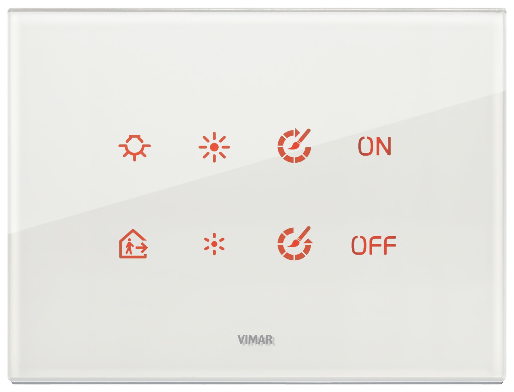 VIMAR - PLACCA 4M BIANCO DIAMANTE