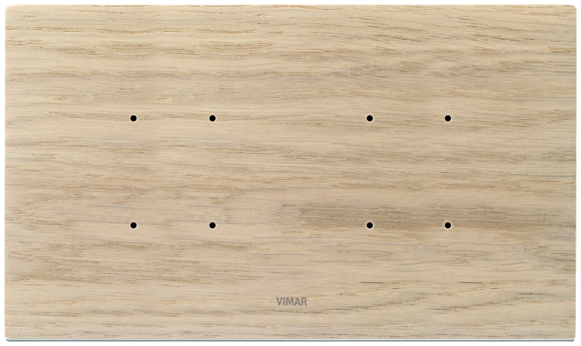 VIMAR - Placca Elettronica 5 Moduli Rovere Sbiancato Legno Naturale