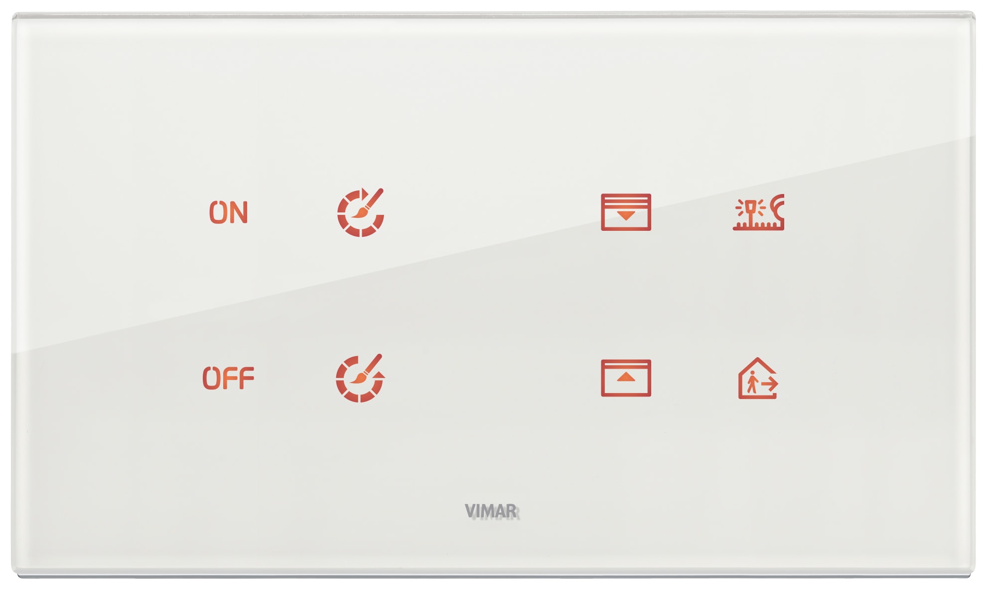 VIMAR - PLACCA 5MBS (2+BLANK+2) BIANCO DIAMANTE