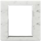 VIMAR - PLACCA 8M BIANCO DI CARRARA