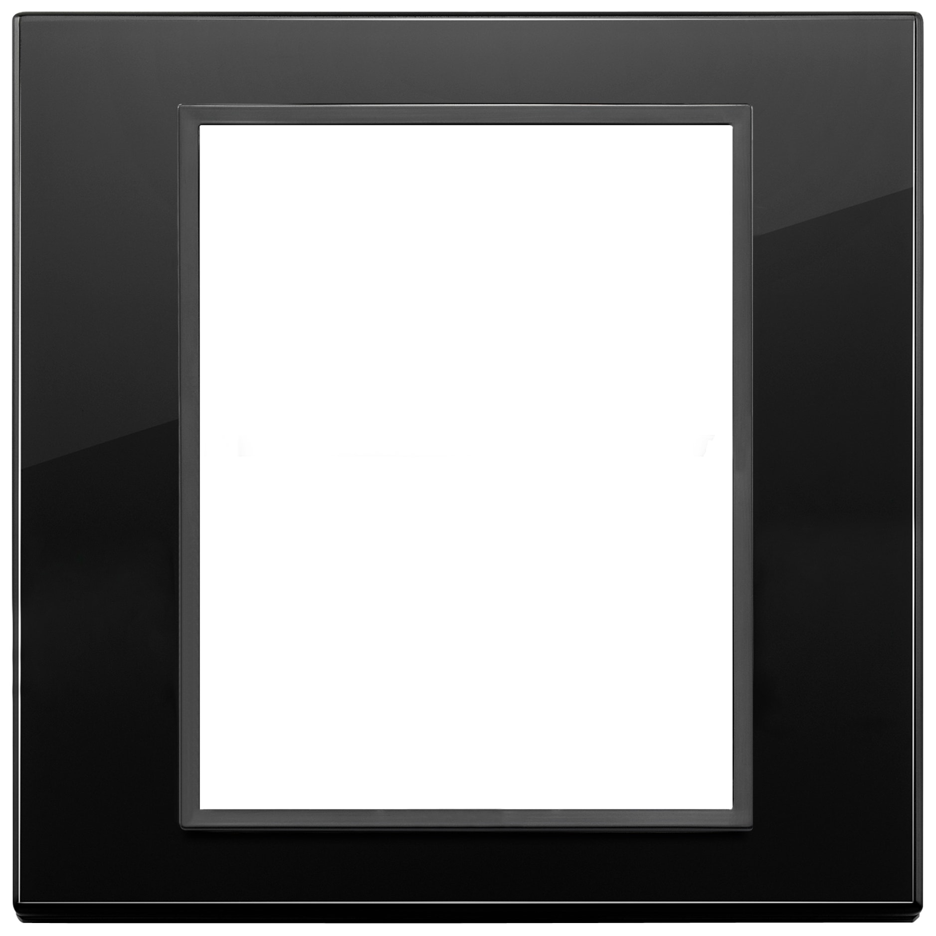 VIMAR - PLACCA 8M NERO TOTALE DIAMANTE