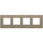 VIMAR - PLACCA 8M (2+2+2+2) INT71 BRONZO SCURO