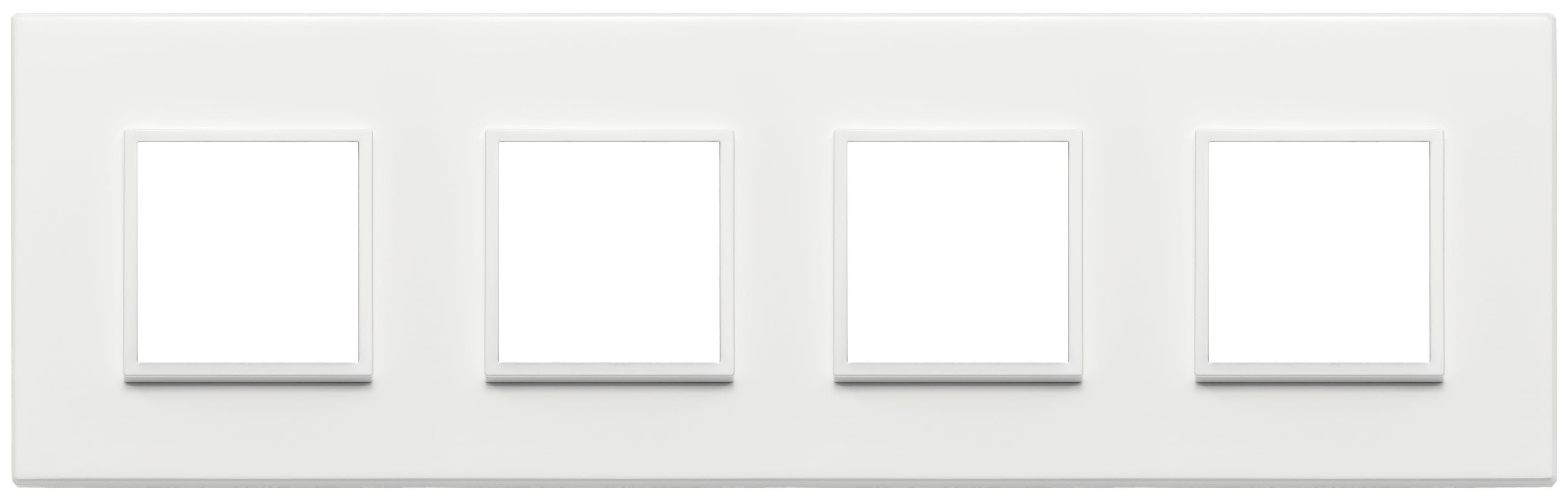 VIMAR - PLACCA 8M (2+2+2+2) INT71 BIANCO TOTALE
