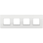 VIMAR - PLACCA 8M (2+2+2+2)INT71 BIANCO DIAMANTE
