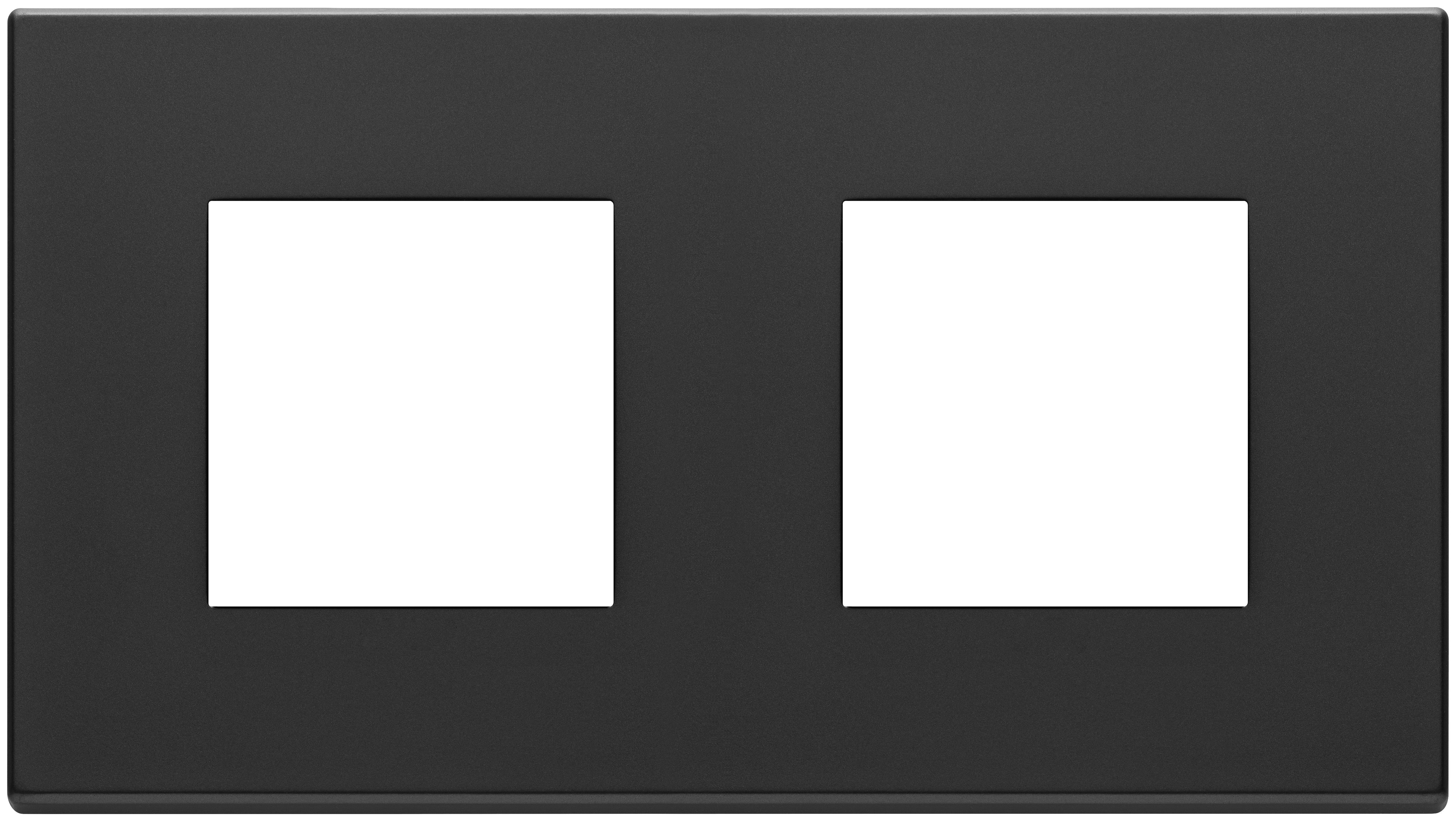 VIMAR - PLACCA 4M (2+2)INT71 GRIGIO ANTRACITE