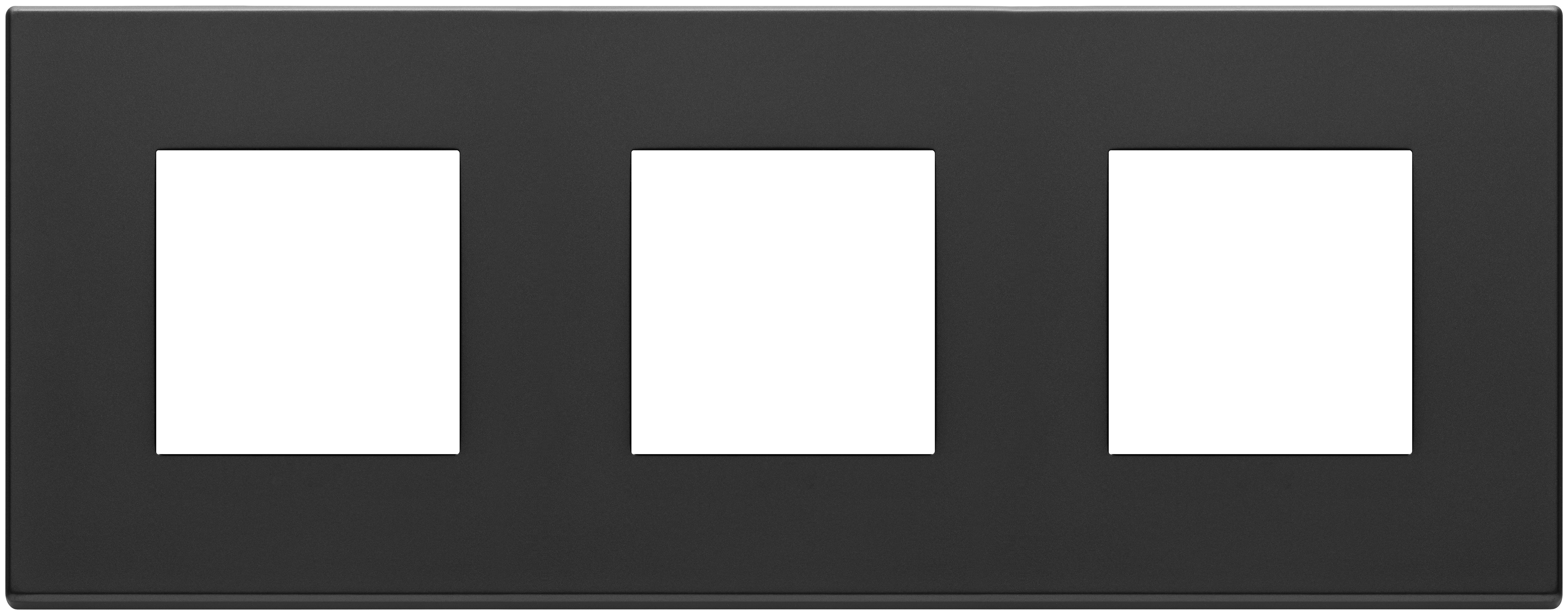 VIMAR - PLACCA 6M (2+2+2) INT71 GRIGIO ANTRACITE