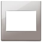 VIMAR - PLACCA 3M BS CROMO NERO