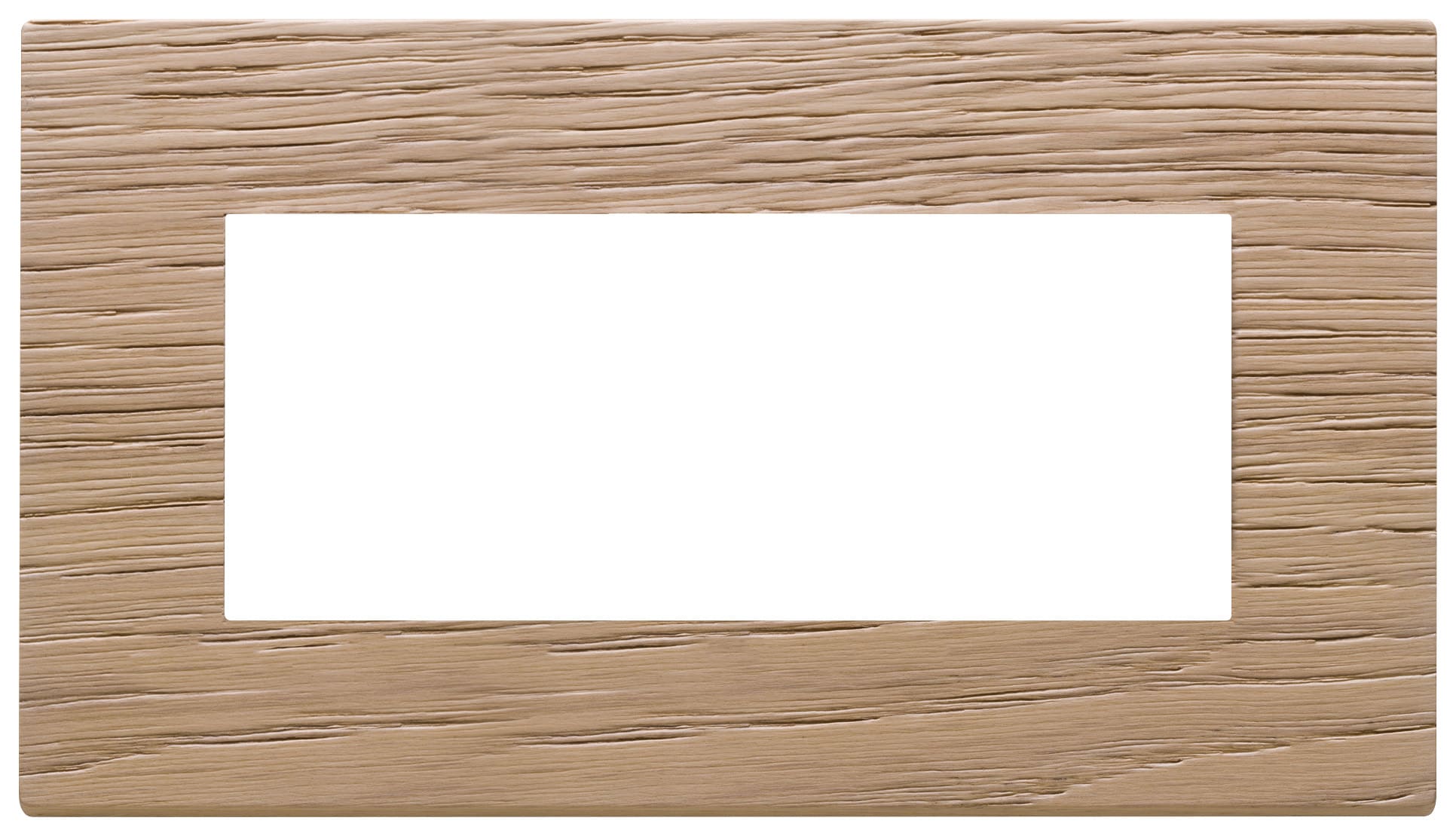 VIMAR - Placca 5 Moduli Legno Rovere Solide per Impianti Elettrici