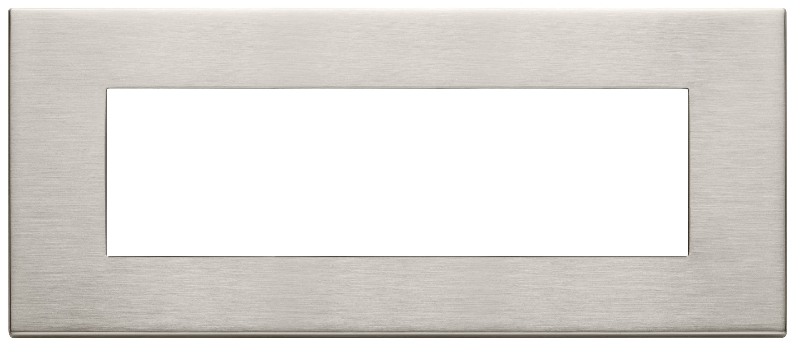 VIMAR - PLACCA 7M NICHEL SPAZZOLATO