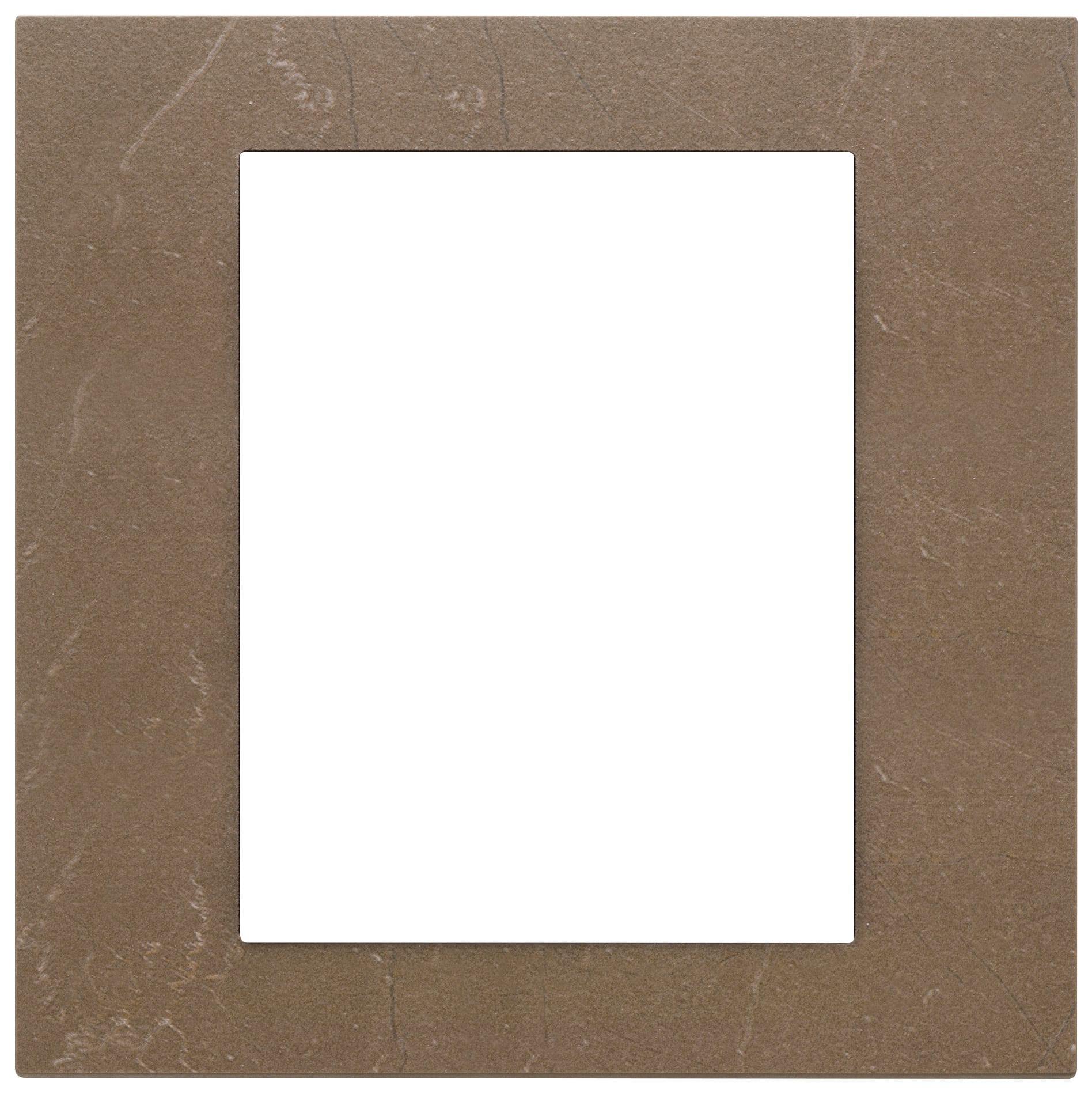 VIMAR - Placca 8 Moduli Pietra Lavorata Coffee Brown