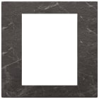 VIMAR - Placca 8 Moduli Pietra Lavorata Nero Marquina