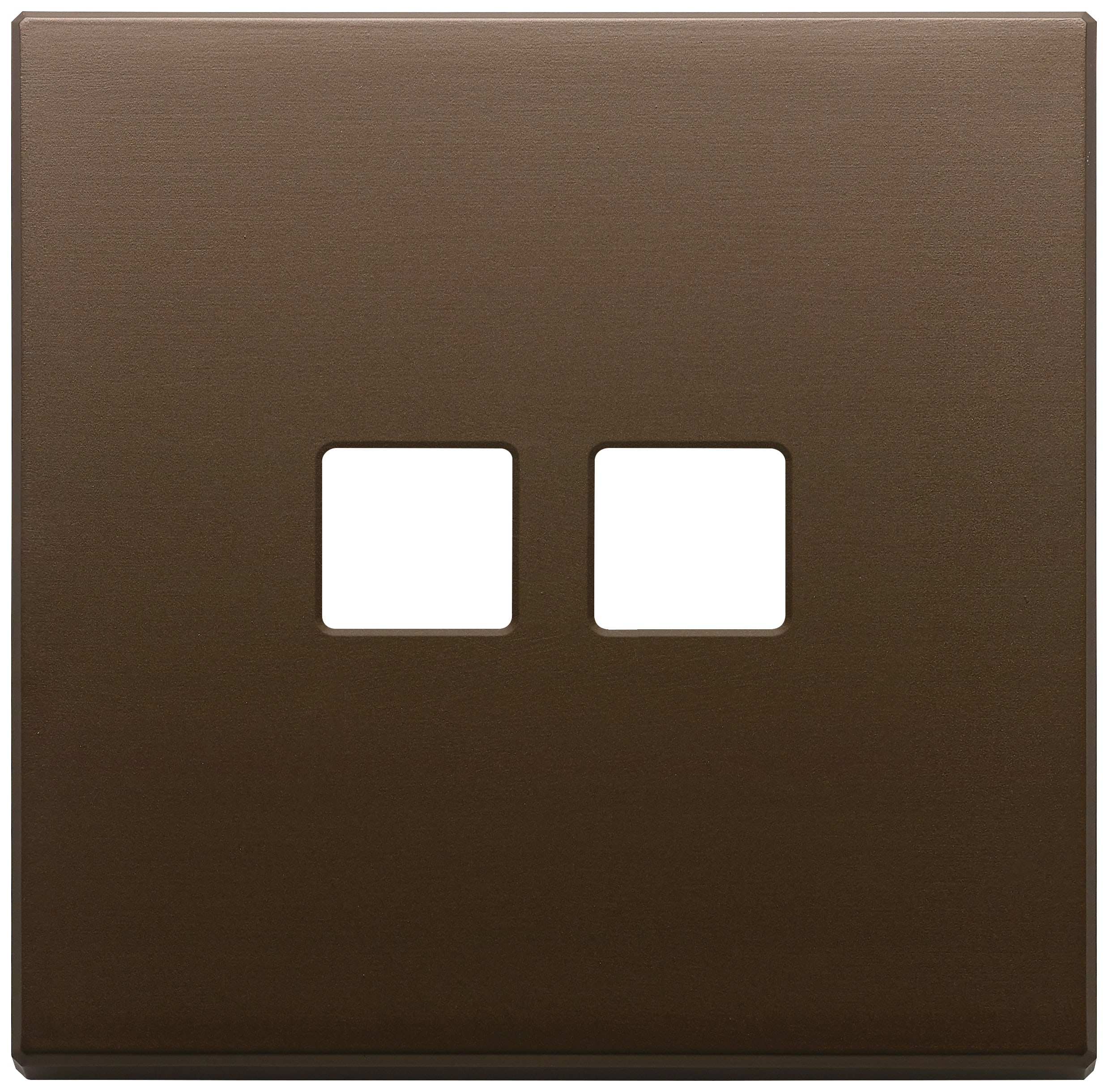 VIMAR - PLACCA 2MX2 FLAT BRONZO SCURO SPAZZ.