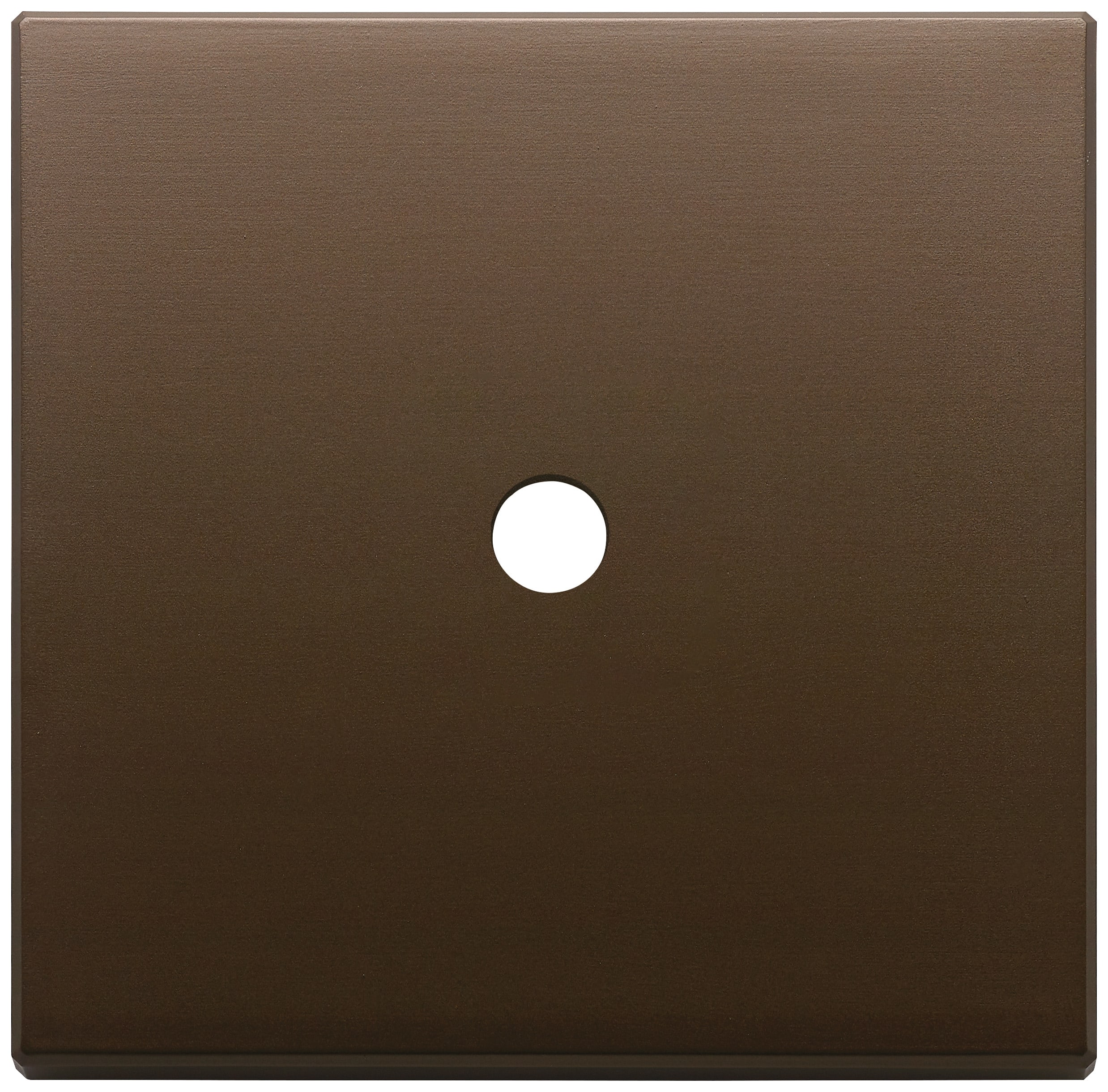 VIMAR - Placca 2 Moduli Tondo Bronzo Scuro Spazzolato Metallo Un Comando