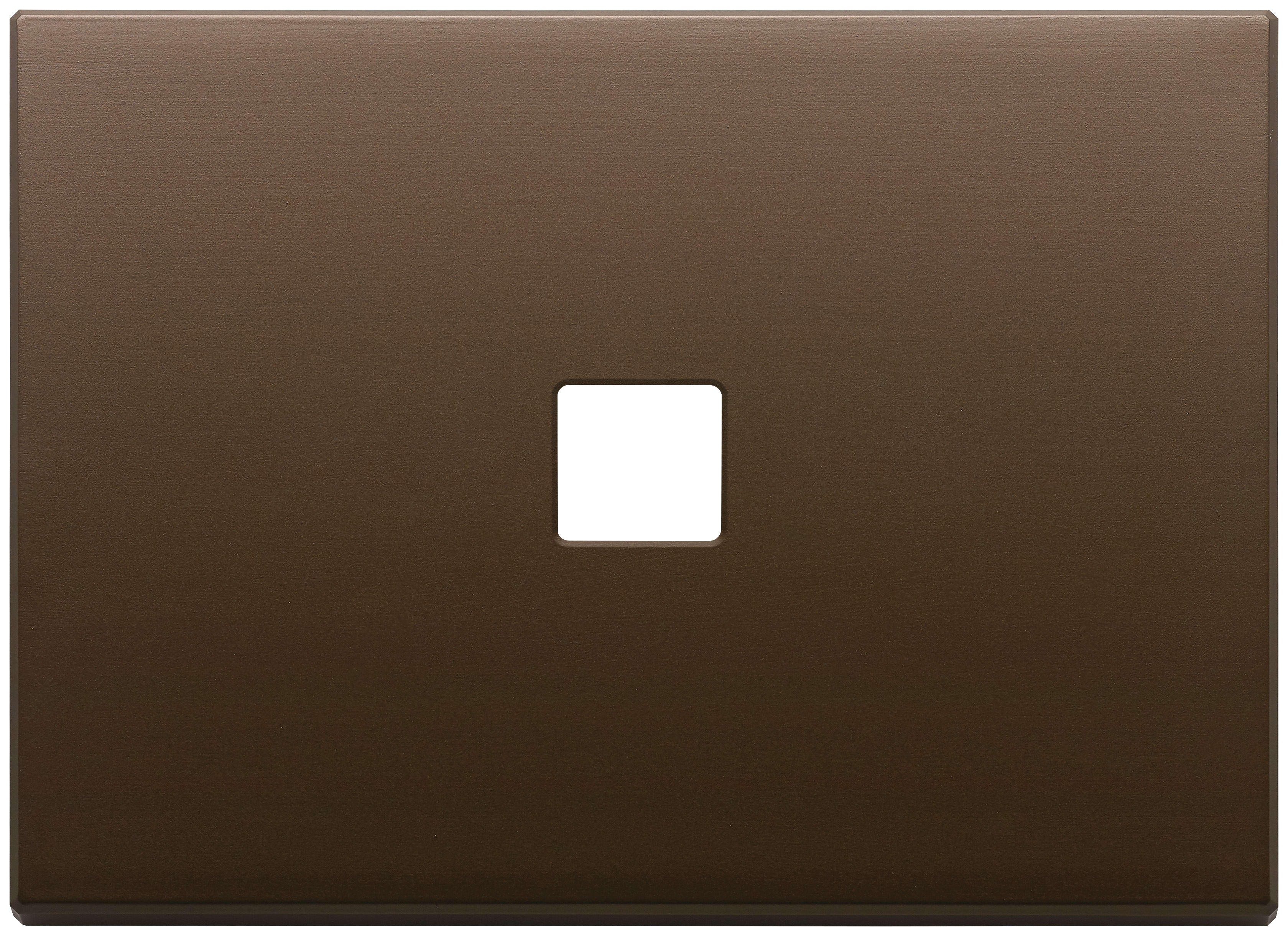 VIMAR - PLACCA 3MX1 FLAT BRONZO SCURO SPAZZ.