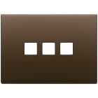 VIMAR - PLACCA 3MX3 FLAT BRONZO SCURO SPAZZ.