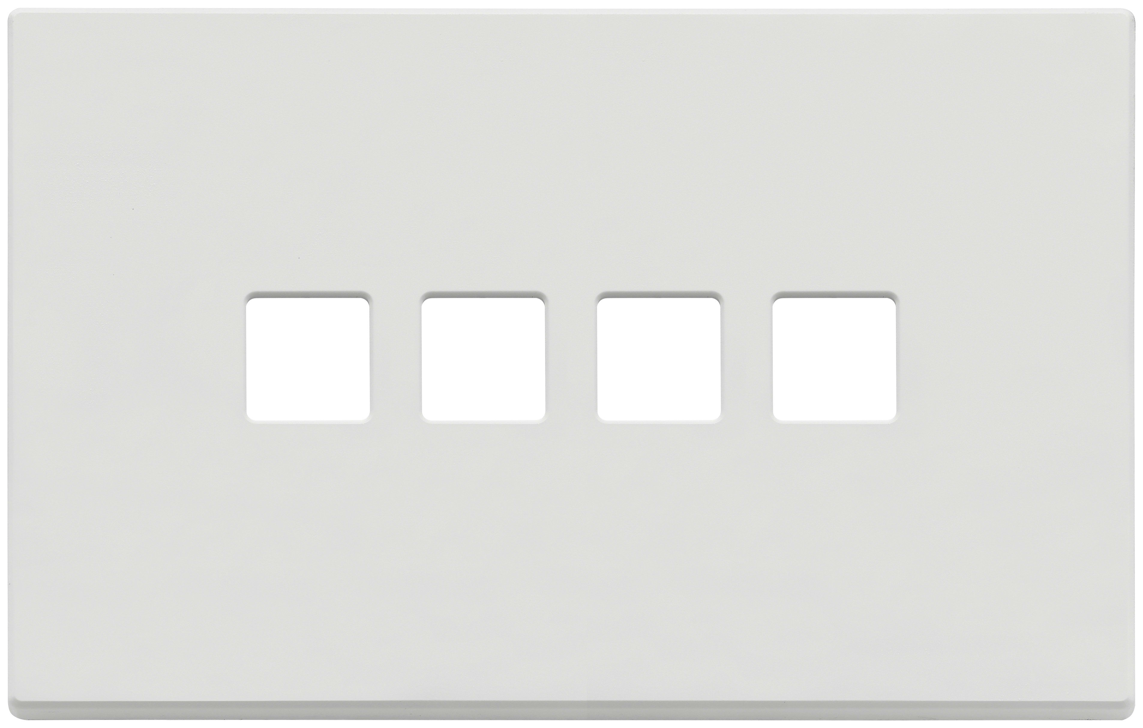 VIMAR - PLACCA 4MX4 FLAT BIANCO MATT