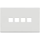 VIMAR - PLACCA 4MX4 FLAT BIANCO MATT