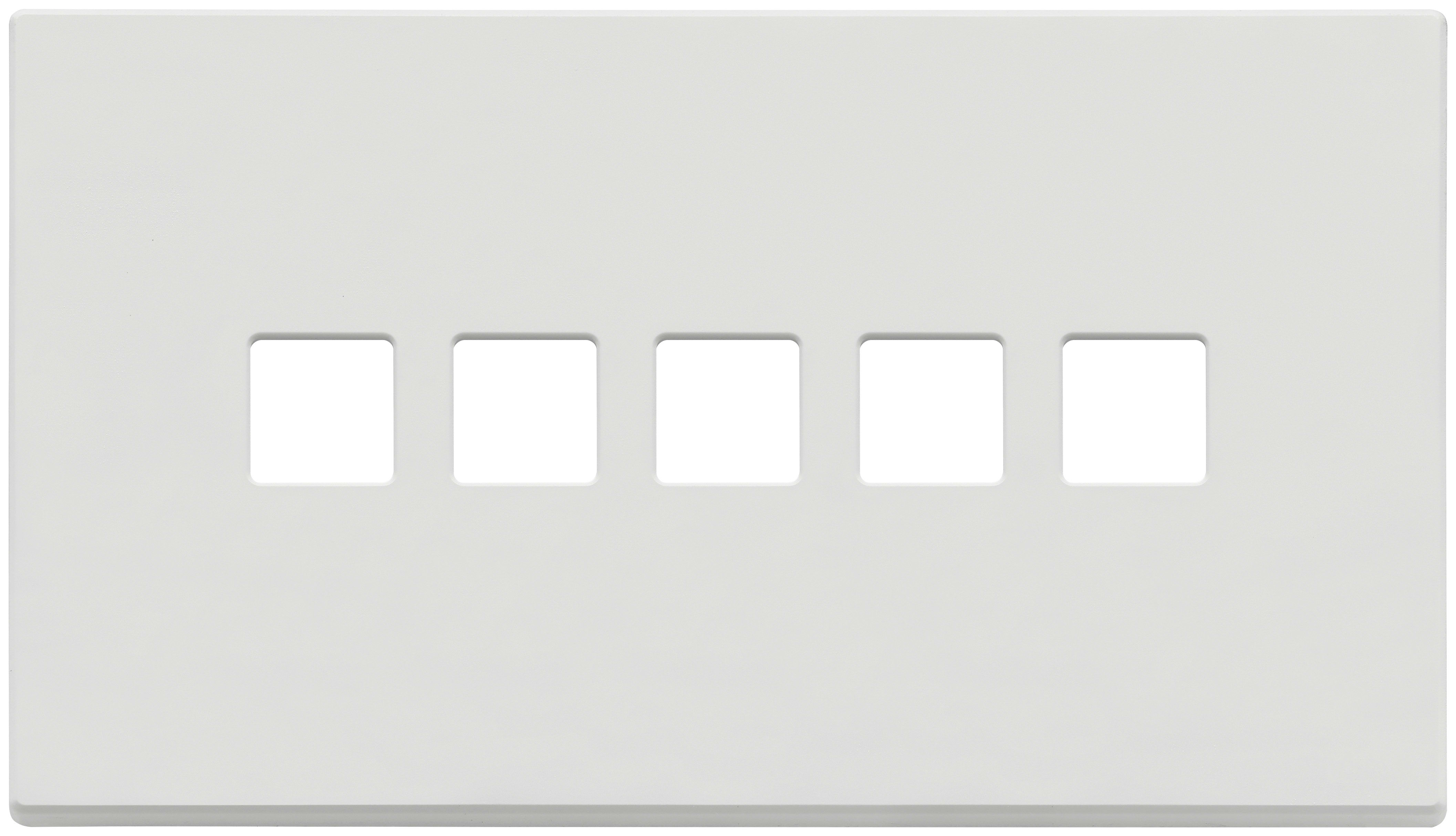 VIMAR - PLACCA 5MX5 BS FLAT BIANCO MATT