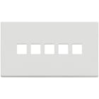 VIMAR - PLACCA 5MX5 BS FLAT BIANCO MATT