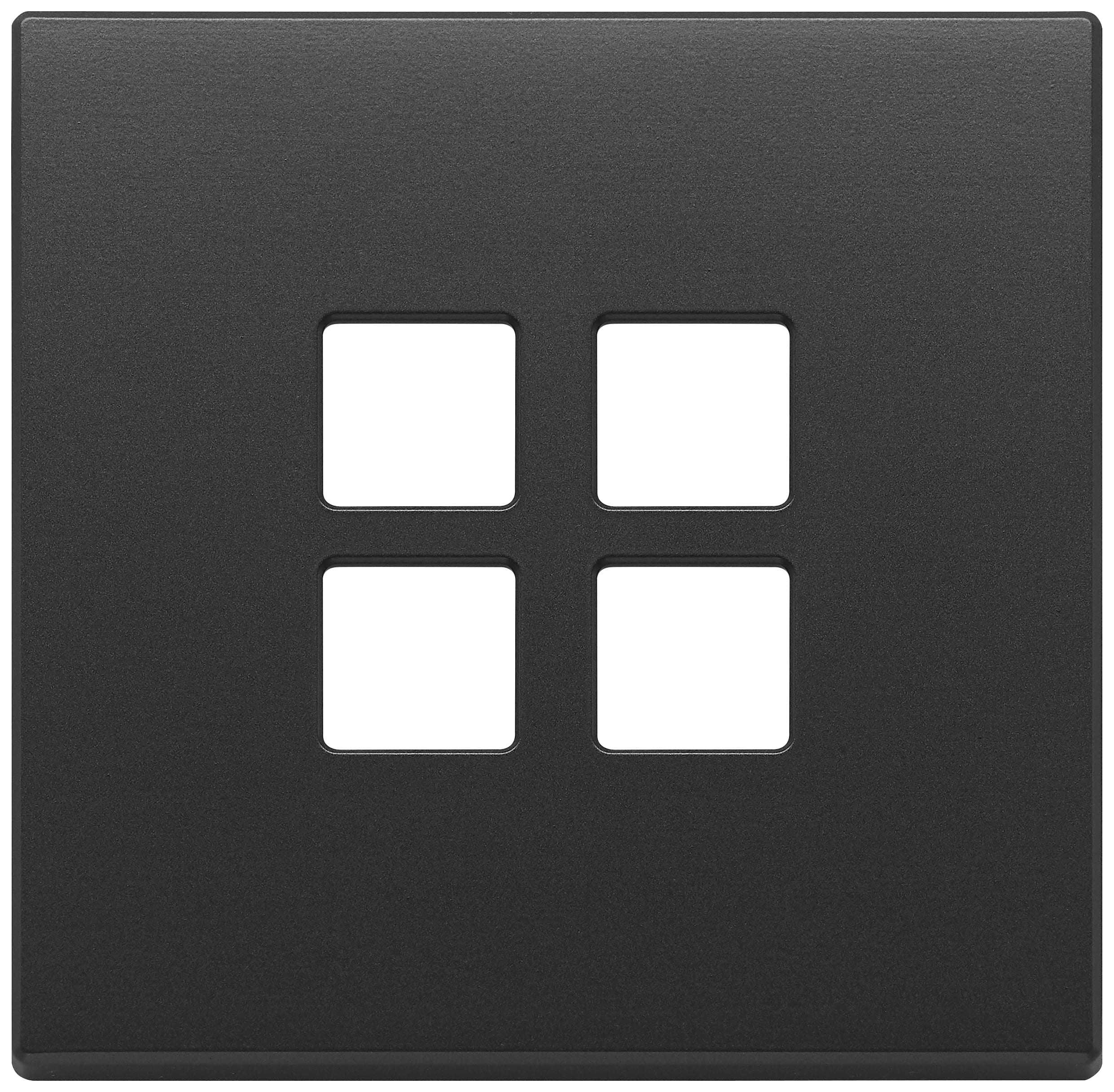 VIMAR - PLACCA 2MX4 FLAT GRIGIO ANTRACITE