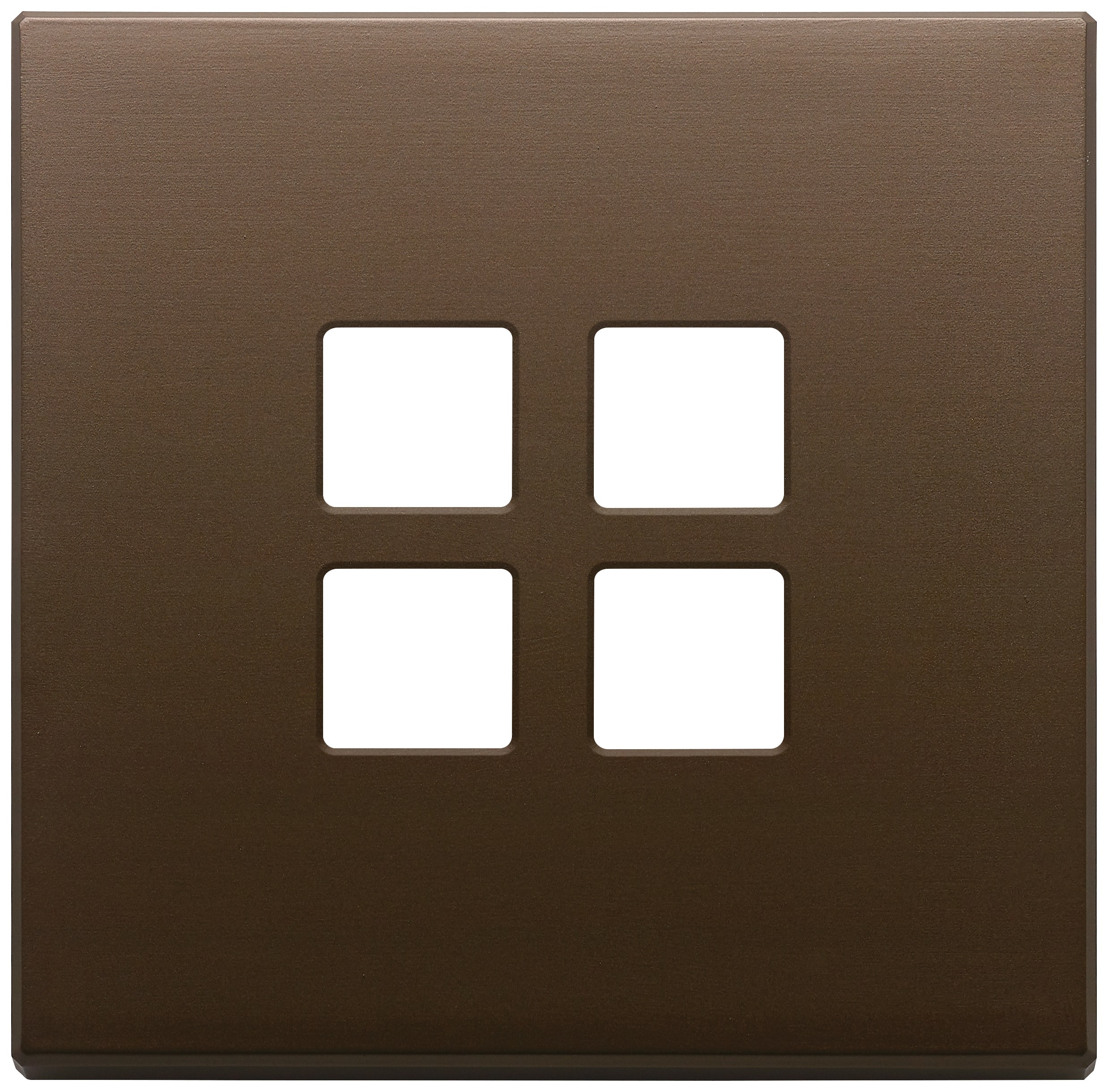 VIMAR - PLACCA 2MX4 FLAT BRONZO SCURO SPAZZ.