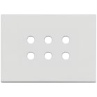 VIMAR - Placca 3 Moduli Tondo Bianco Matt per Sei Comandi Domotici/Knx