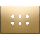 VIMAR - Placca 3 Moduli Oro Per Sei Comandi Domotici/Knx