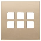 VIMAR - PLACCA 3MX6 BS FLAT ORO SATINATO