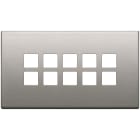 VIMAR - PLACCA 5MX10 BS FLAT NICHEL SPAZZOLATO