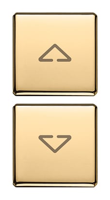 VIMAR - DUE TASTI FLAT SIMBOLI FRECCE ORO