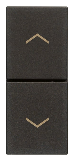 VIMAR - DUE PULSANTI INTERBL. NO+NO 10A NERO
