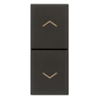 VIMAR - DUE PULSANTI INTERBL. NO+NO 10A NERO