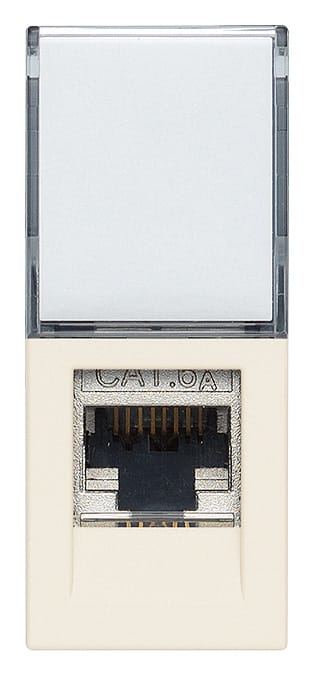 VIMAR - Presa Rj45 Cat6A Ftp Netsafe - Schermata, Cablaggio Universale T568A/B, 8 Contatti, Morsetti Ad Incisione D'Isolante