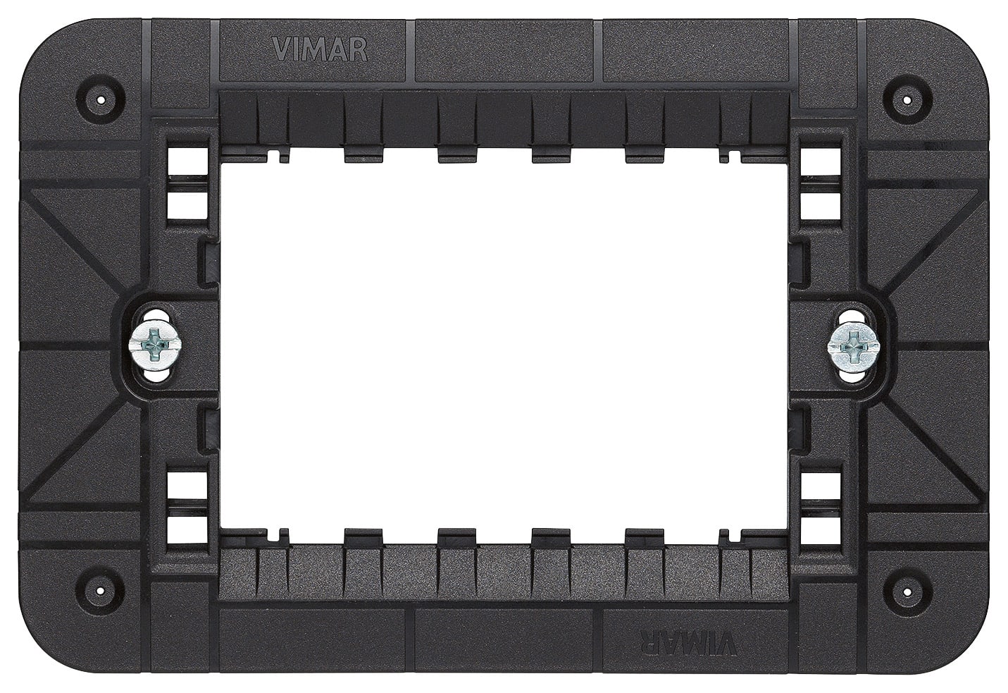 VIMAR - Supporto 3 Moduli con Viti per Scatole Elettriche
