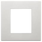 VIMAR - Placca 2 Moduli Argento Tecnopolimero Verniciato