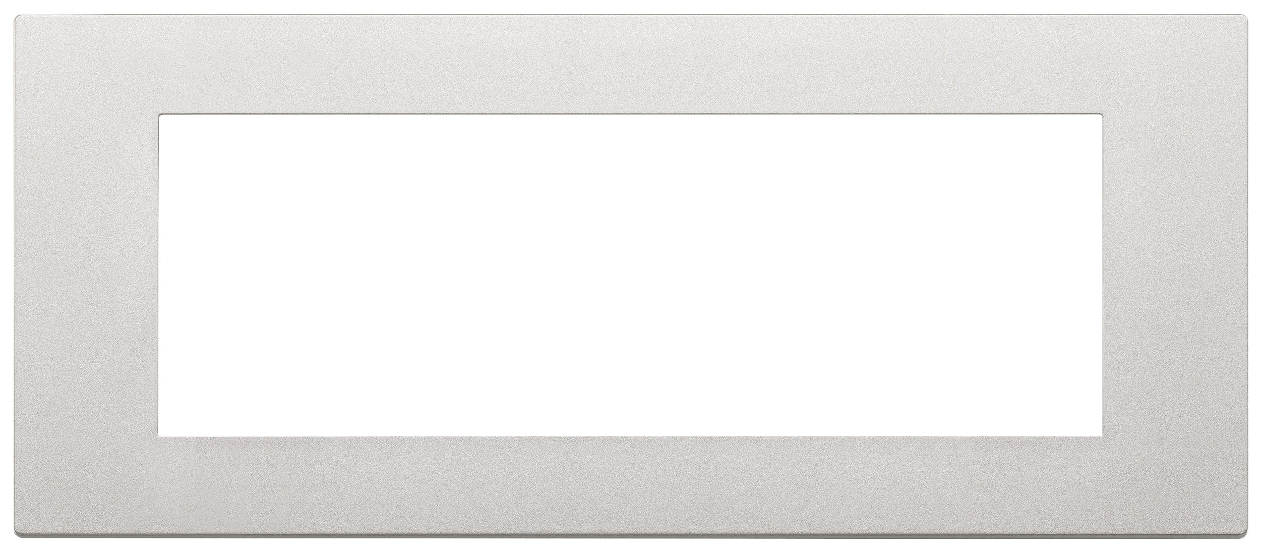 VIMAR - Placca 7 Moduli Argento Tecnopolimero Verniciato