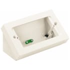 VIMAR - Scatola Da Tavolo Inclinata Con Altezza Variabile Per 4 Moduli Bianco Profondità Massima 44 Mm